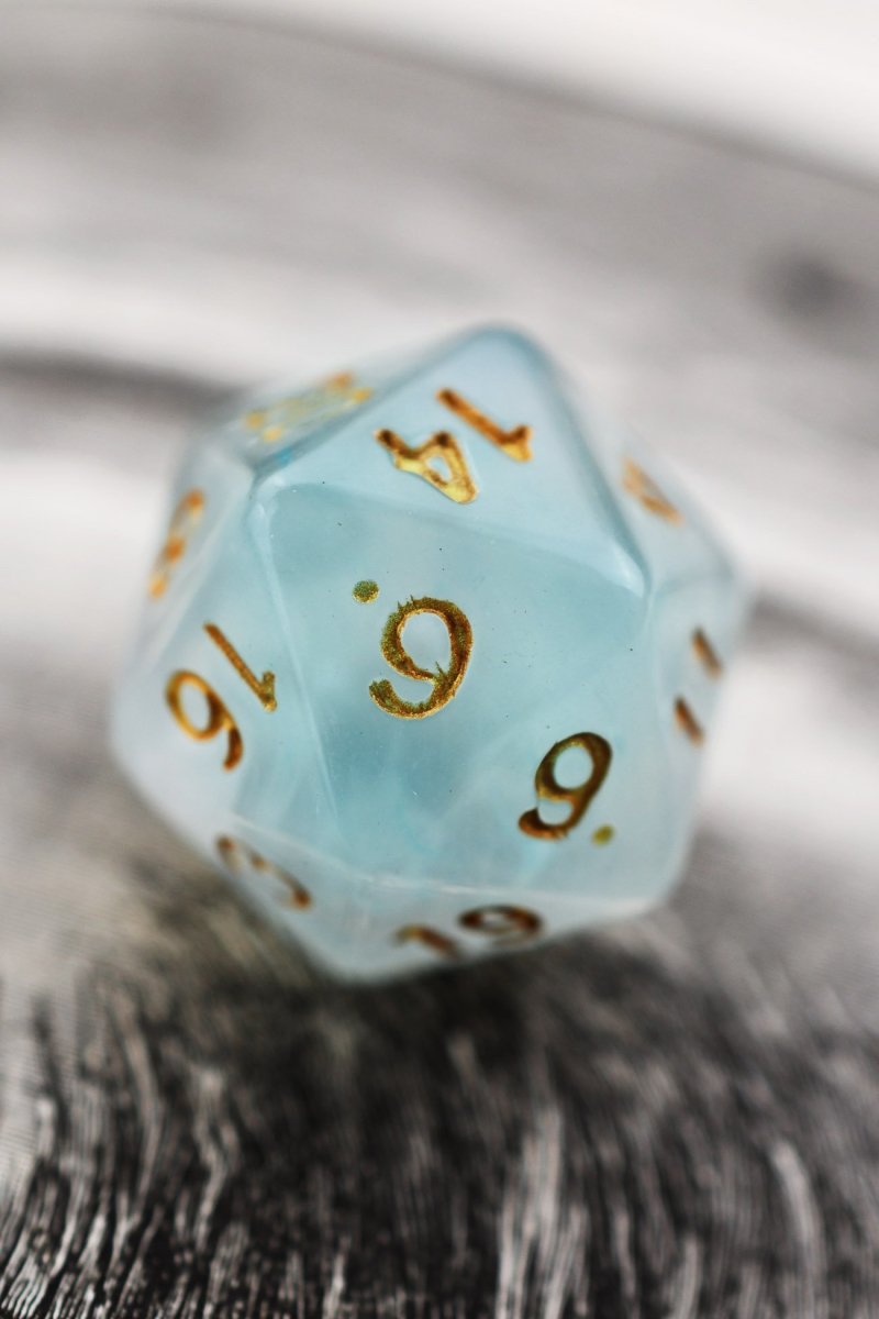 Marine - Smoke-Silk Acrylic Dice Set - GAMETEEUK