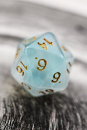 Marine - Smoke-Silk Acrylic Dice Set - GAMETEEUK