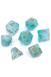 Marine - Smoke-Silk Acrylic Dice Set - GAMETEEUK