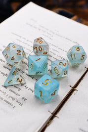 Marine - Smoke-Silk Acrylic Dice Set - GAMETEEUK