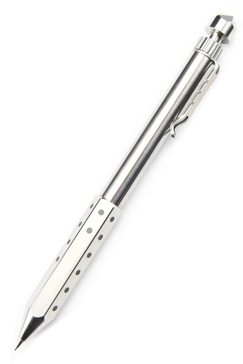 Noble Traveller - Polished Titanium Mechanical Dice Pencil - GAMETEEUK