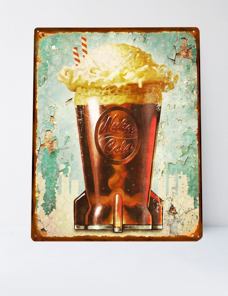 Nuka Float - Large Tin Sign - GAMETEEUK