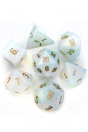 Opalite Gemstone Dice Set - GAMETEEUK