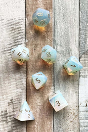 Opalite Gemstone Dice Set - GAMETEEUK
