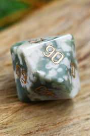 Peace Jade Gemstone Dice Set - GAMETEEUK
