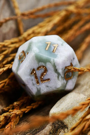 Peace Jade Gemstone Dice Set - GAMETEEUK
