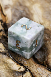 Peace Jade Gemstone Dice Set - GAMETEEUK