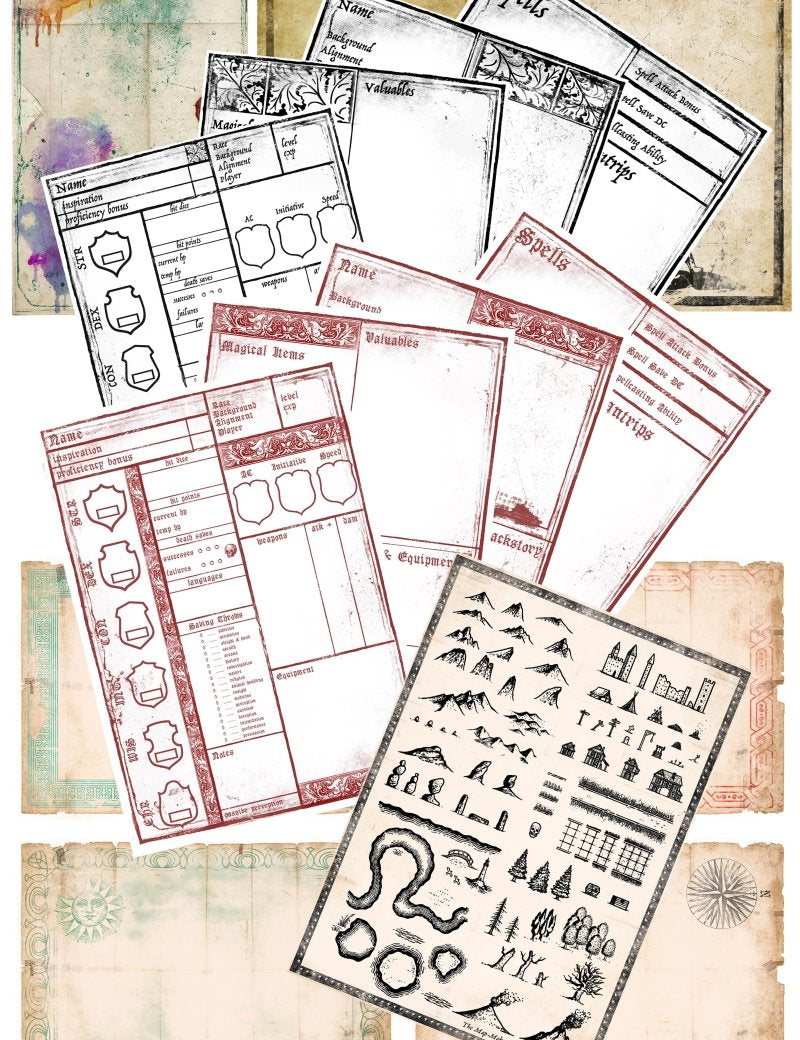 Player's Pack - Printables Collection - GAMETEEUK