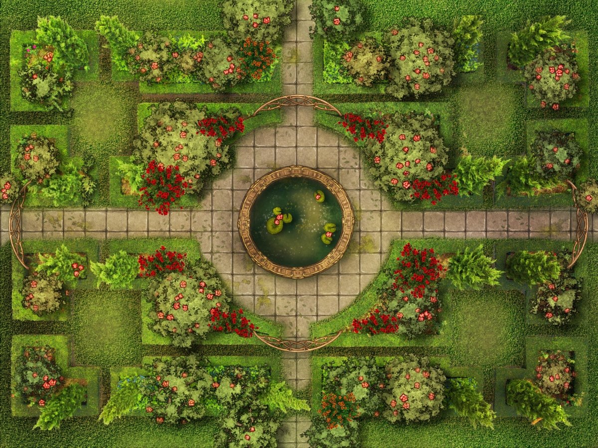 Queen's Garden - Digital Map - GAMETEEUK
