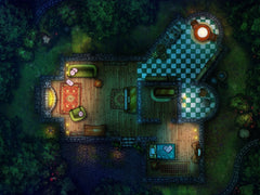 Rabbit Cottage by Evening - Digital Map - GAMETEEUK