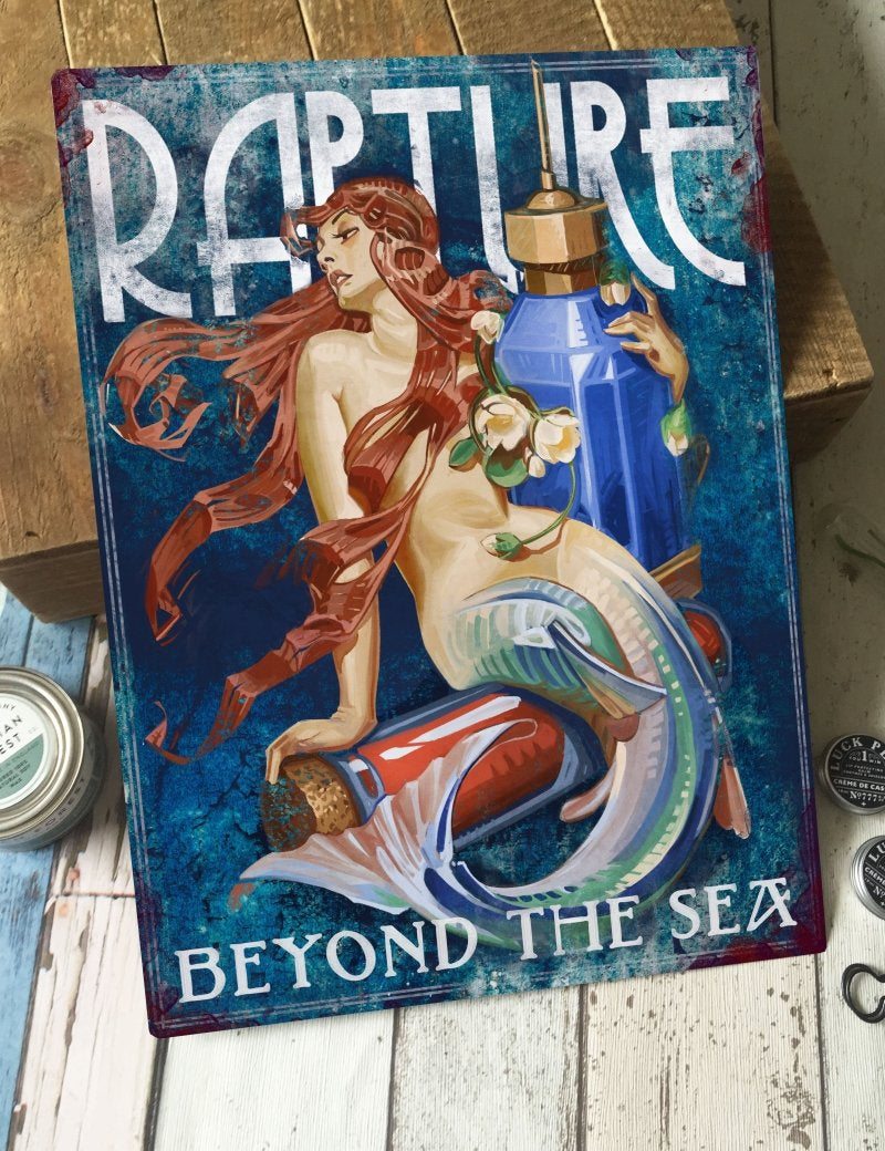 Rapture - Large Tin Sign - GAMETEEUK