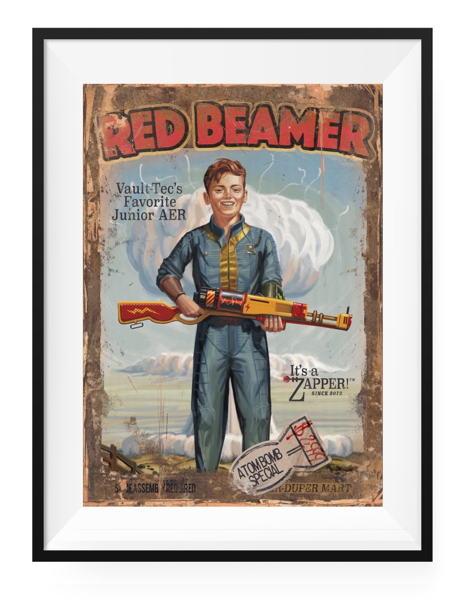 Red Beamer - Art Print - GAMETEEUK
