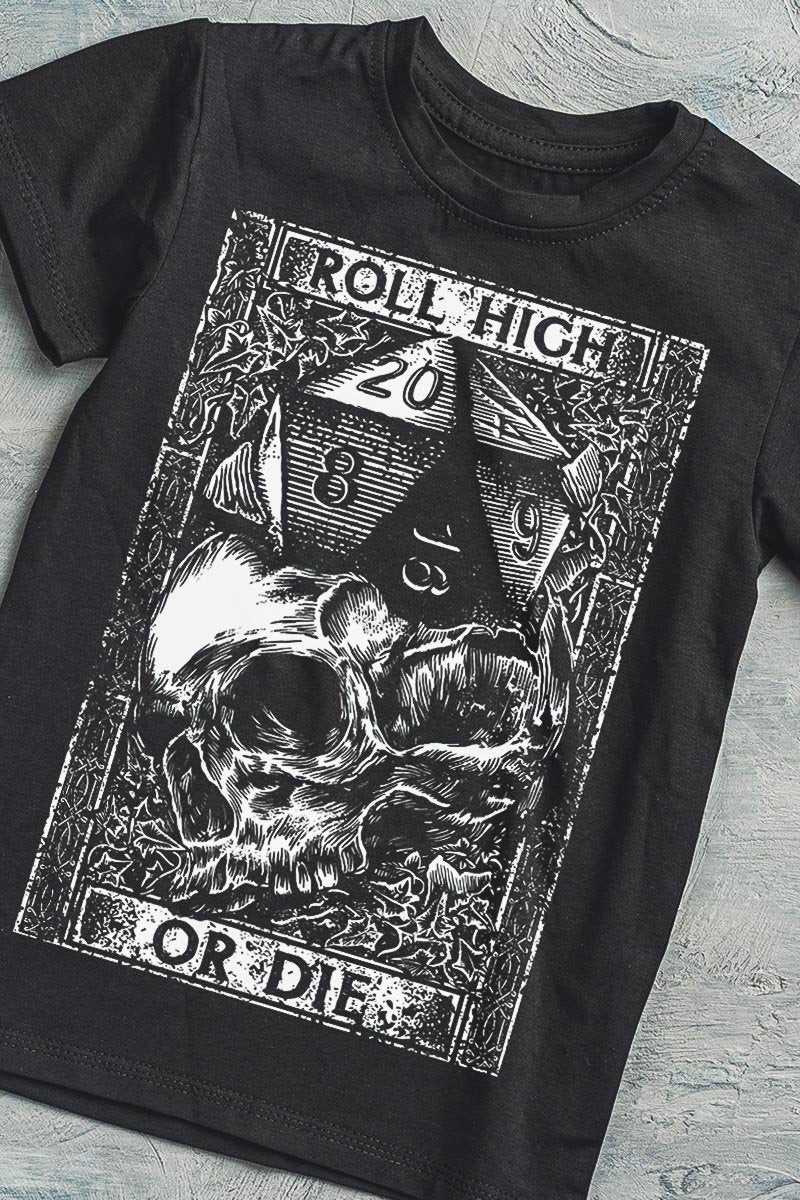 Roll High or Die - T - Shirt - GAMETEEUK