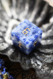 Sodalite Gemstone Dice Set - GAMETEEUK