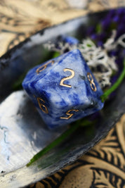 Sodalite Gemstone Dice Set - GAMETEEUK