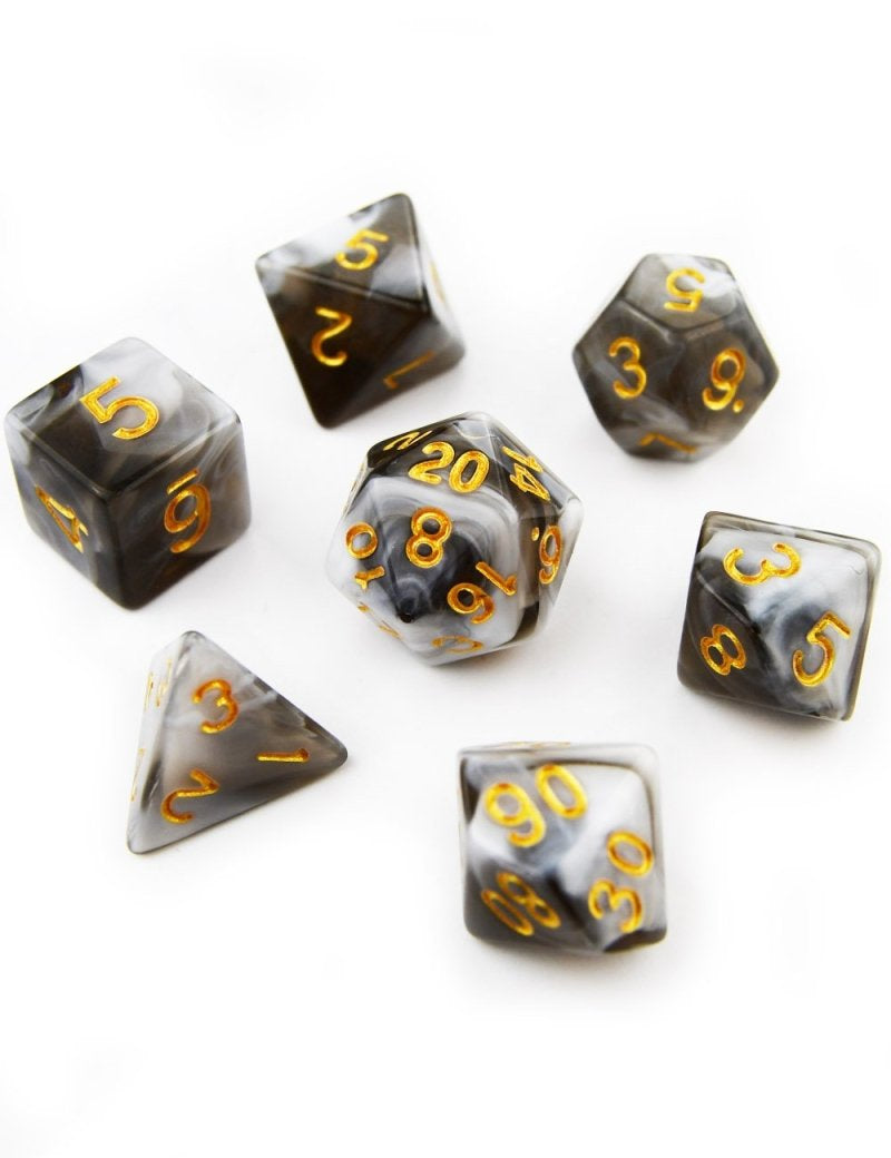 Stormfront - Harlequin Acrylic Dice Set - GAMETEEUK