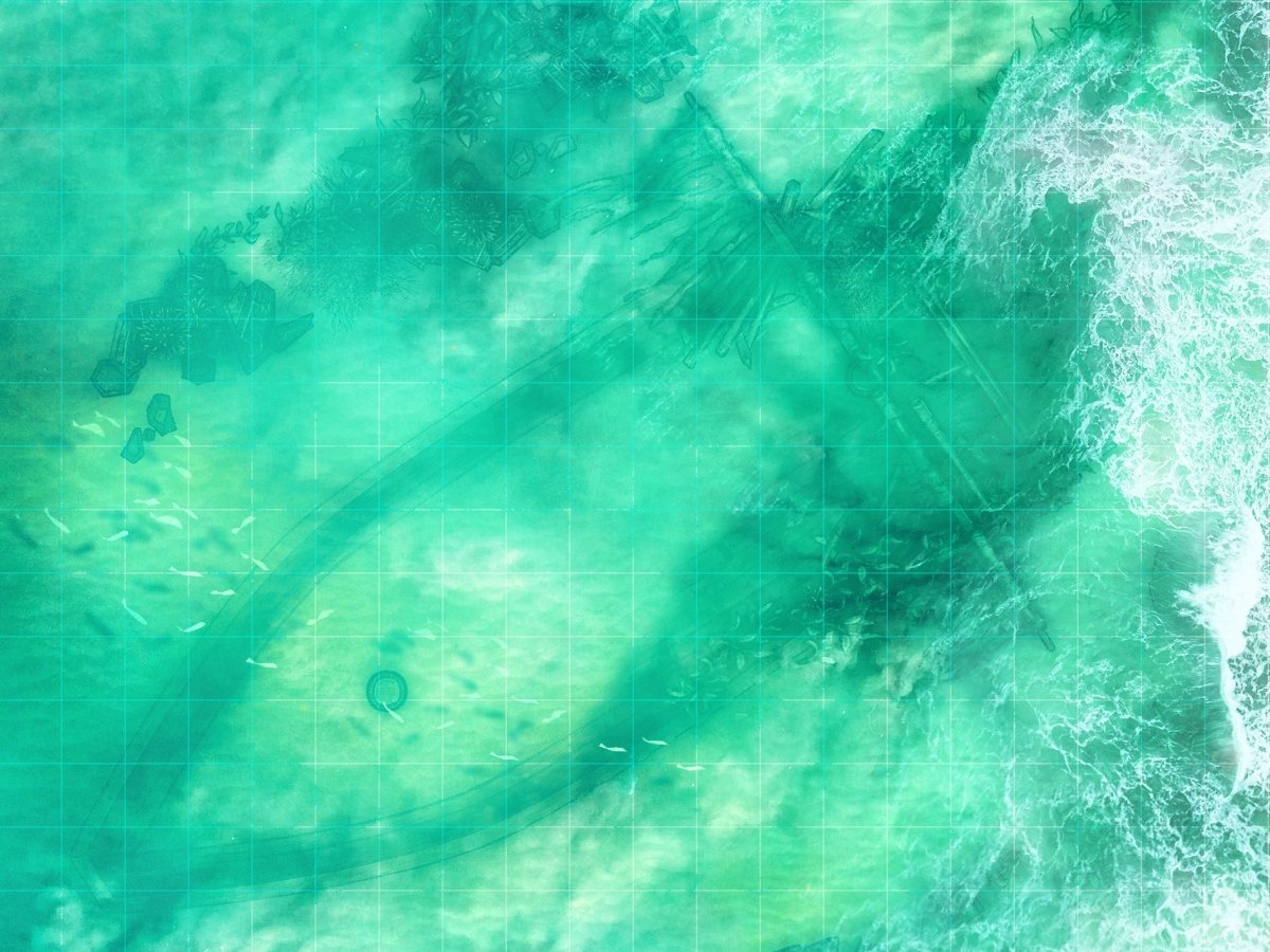 Sunken Wreck - Double Layer Digital Map - GAMETEEUK