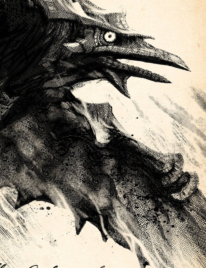 The Colossal - Dragon Art Print - GAMETEEUK