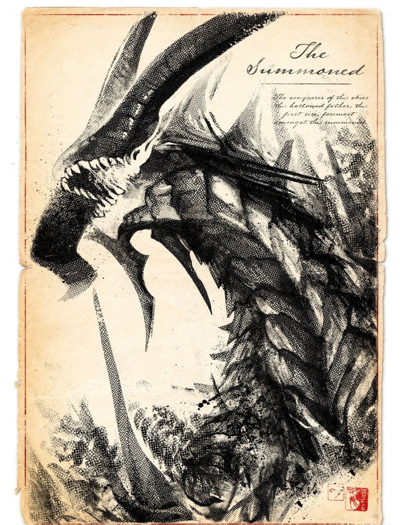 The Summoned - Dragon Art Print - GAMETEEUK