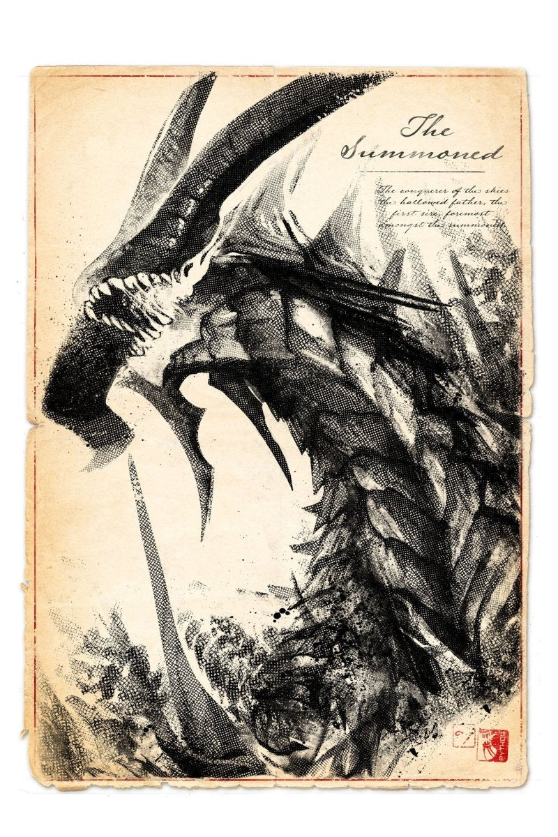 The Summoned - Dragon Art Print - GAMETEEUK