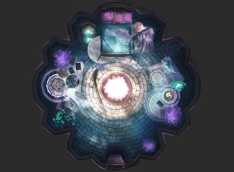 The Wych Nest Three-Level Mage Tower - Digital Map - GAMETEEUK