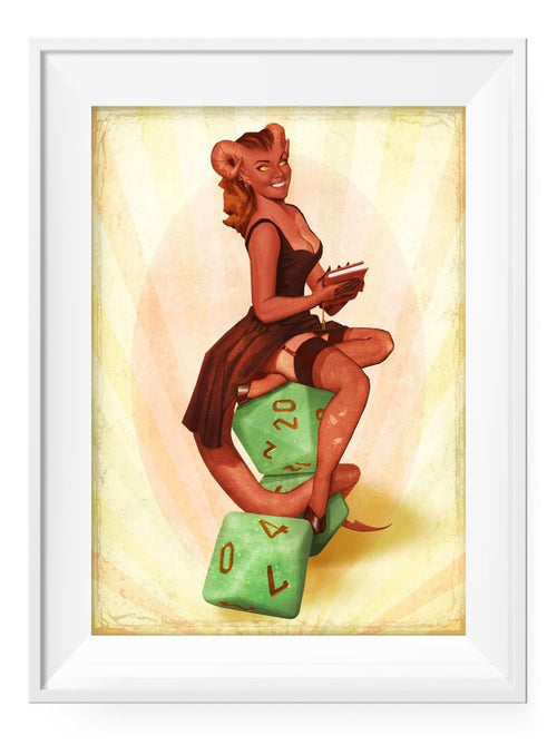 Those Devil Dice! - Art Print - GAMETEEUK
