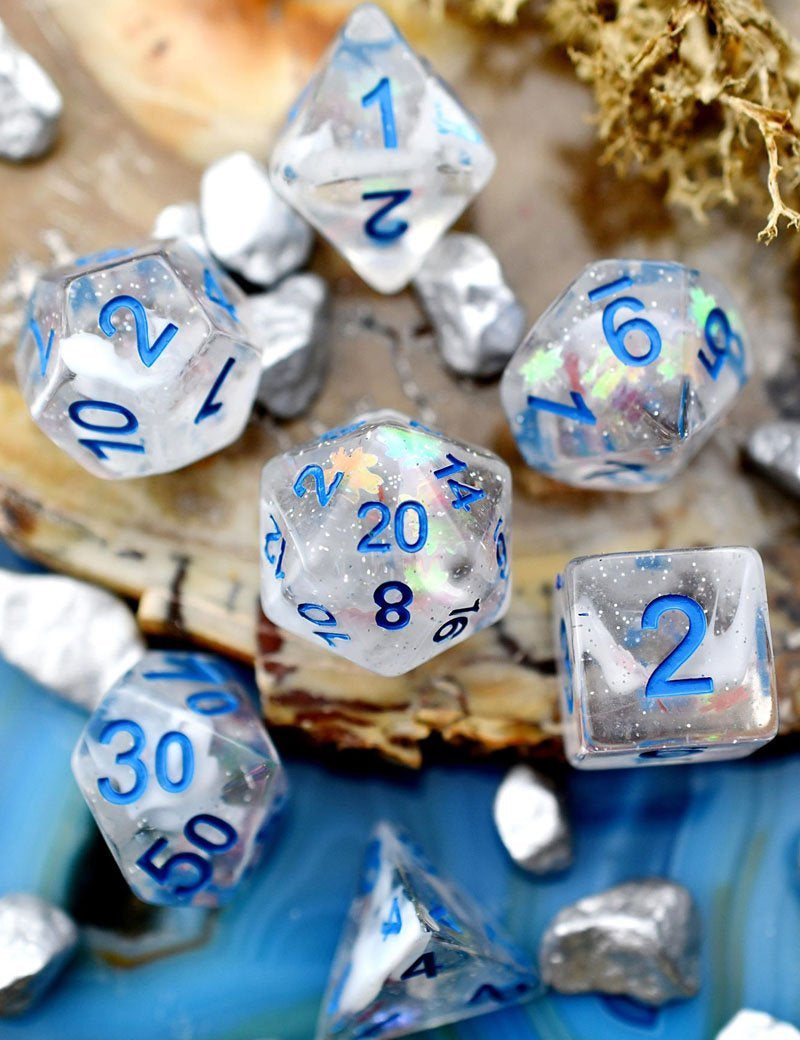 Tranquility - Acrylic Dice Set - GAMETEEUK