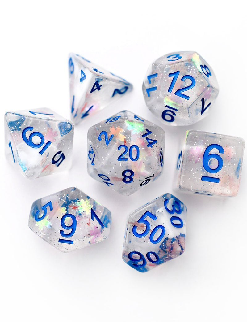 Tranquility - Acrylic Dice Set - GAMETEEUK