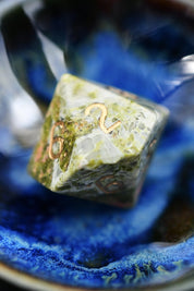 Unakite Gemstone Dice Set - GAMETEEUK
