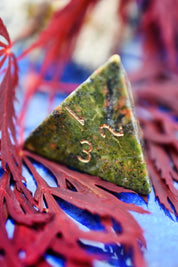 Unakite Gemstone Dice Set - GAMETEEUK