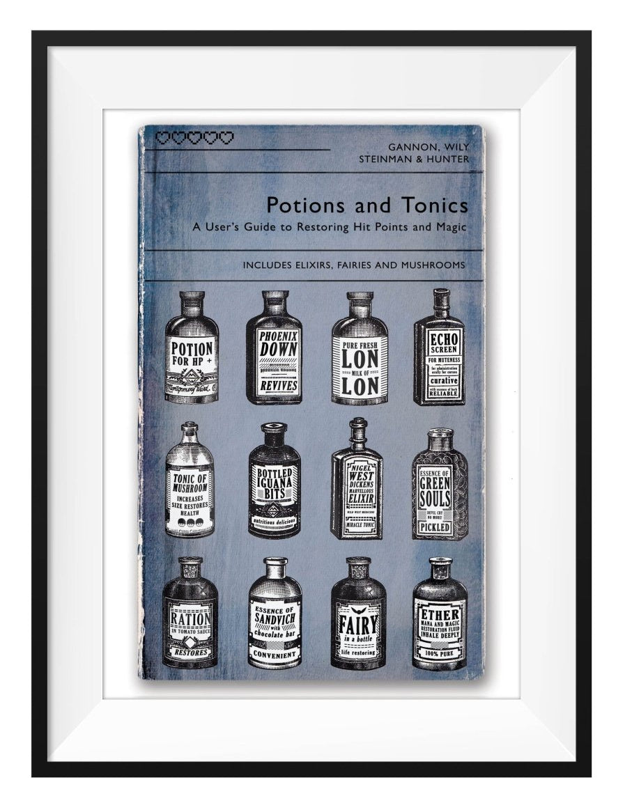 Videogame Potions - Art Print - GAMETEEUK